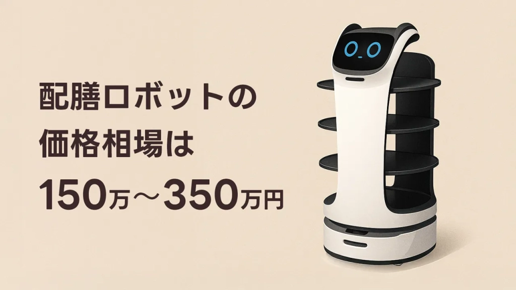 搬送・配膳ロボットの価格相場は150万〜350万円