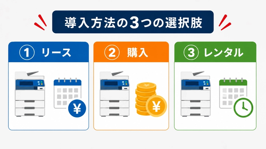 業務用コピー機・複合機の値段を導入方法別に比較